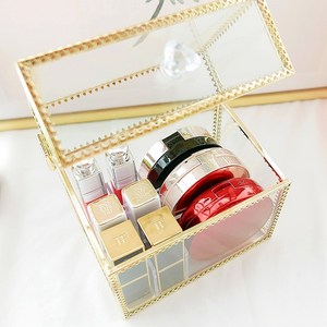 주앤지리빙 프레임 뚜껑 립스틱 정리함 15구, 14 x 9.5 x..., 골드, 1개