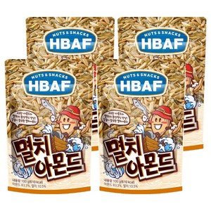 HBAF 바프 멸치 아몬드, 100g, 4개