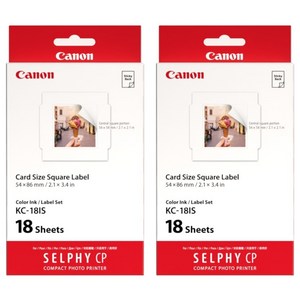 캐논 셀피 인화지 스티커용지 KC-18IS, 2X3, 36개