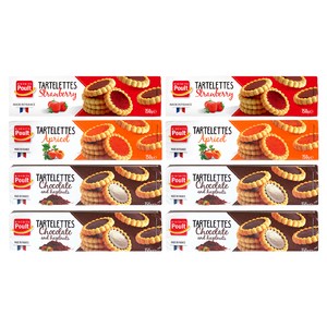 폴트 타르트 딸기+살구+초콜릿 앤 헤이즐넛, 150g, 2세트