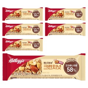 켈로그 에너지바K 크런치넛, 40g, 6개