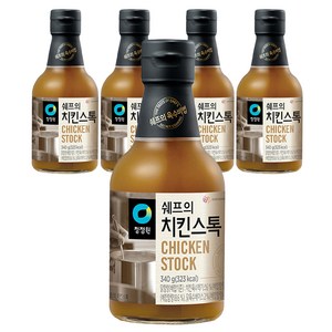 청정원 쉐프의 치킨스톡, 340g, 5개