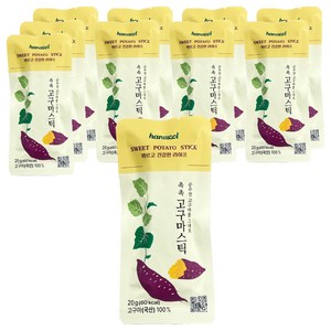 한울 촉촉 고구마 스틱, 20g, 10개