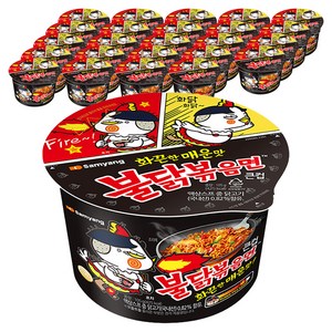 불닭볶음면 큰컵 105g, 25개