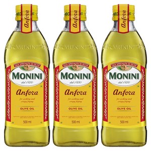 모니니 안포라 퓨어 올리브 오일, 500ml, 3개