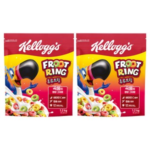 켈로그 후르트링 시리얼, 1.2kg, 2개