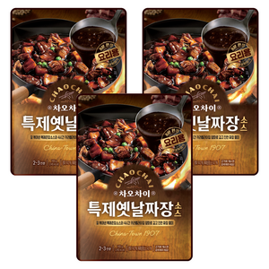 차오차이 특제옛날짜장 소스, 165g, 3개