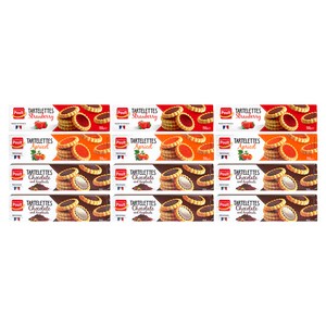 폴트 타르트 딸기+살구+초콜릿 앤 헤이즐넛, 150g, 3세트