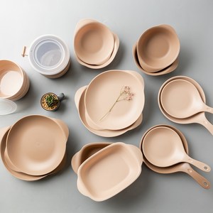아띠홈 올더플레이트 접시 + 볼 18p 세트, 볼 4p + 접시 ..., 모카 + 베이지, 1세트