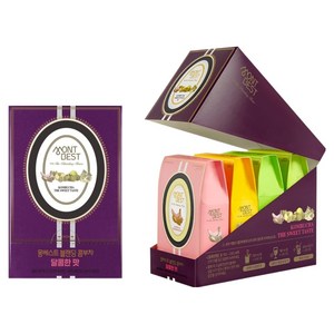 몽베스트 블랜딩 콤부차 달콤한 4가지맛 딸기바나나 유자파인애플 레몬라임 샤인머스캣망고