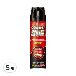 컴배트 스피드 에어졸 바퀴용, 500ml, 5개