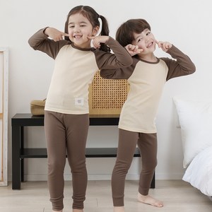 보누맘 나그랑 기모 골지 실내복 상하의 세트