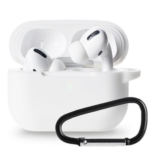 아이몰 에어팟프로 컬러 실리콘 일체형 케이스 + 카라비너 키링