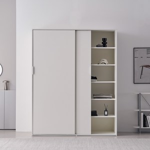 웰퍼니쳐 트로이 슬라이딩 옷장 1600 선반형
