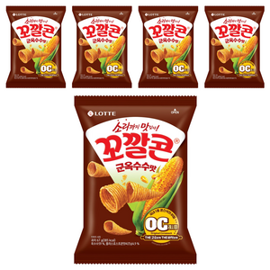 꼬깔콘 롯데제과 군옥수수맛, 67g, 5개