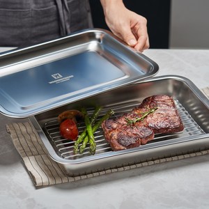 바겐슈타이거 연마제 없는 스텐 사각 트레이 세트, No.04(395 ..., 밧드 + 랙 + 트..., 1세트