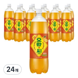 오란씨 오렌지 탄산음료, 1.5L, 24개