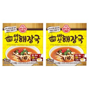 오뚜기 간편 버섯 해장국, 45g, 2개