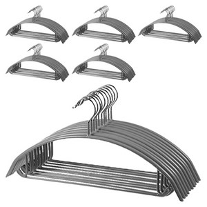 코멧 홈 어깨 뿔 방지 논슬립 옷걸이, 그레이, 60개