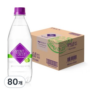 몽베스트 탄산음료 라임, 500ml, 80개
