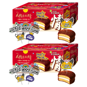 오리온 초코파이 정 파티팩, 1.755kg, 2개