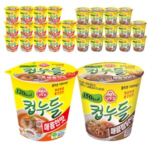 오뚜기 컵누들 매콤한맛 37.8g 15p + 매콤찜닭맛 45.5g 15p
