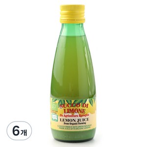 유로푸드 유기농 레몬쥬스, 250ml, 6개