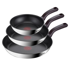 테팔 인덕션 티타늄 1X 스테인리스 스틸 트렌디쿡 프라이팬 세트 3개, 프라이팬 20cm ..., 1세트