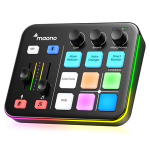 마오노 RGB 블루투스 오디오 게이밍 방송용 스트리밍용 인터페이스