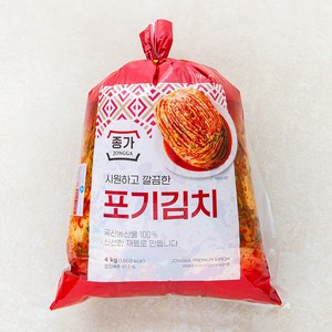 종가 포기김치, 4kg, 1개