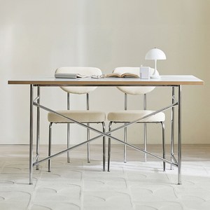 웰퍼니쳐 드뮤어 자작엣지 LPM 테이블 + 의자2P 1400 방문설치