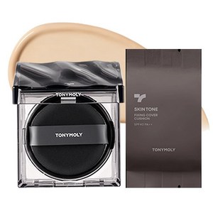 토니모리 스킨톤 픽싱 커버 쿠션 파운데이션 본품 13g + 리필 세트, 베이지, 1개