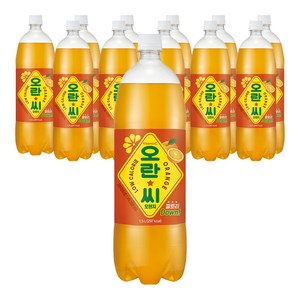 오란씨 오렌지 탄산음료, 1.5L, 12개