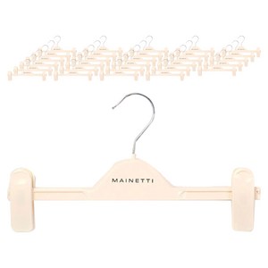 메이네티 플라스틱 하의 옷걸이, 크림, 40개