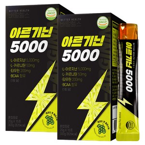 더존건강 배럴 헬스 아르기닌 5000 15p, 300g, 2개