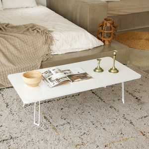 레몬트리 국내제조 E0등급 LPM 1200 심플 라운드 접이식 거실 테이블