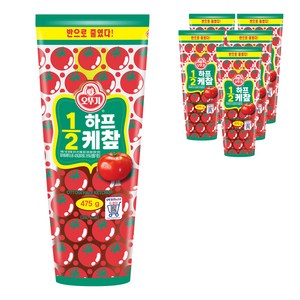 오뚜기 하프 케찹, 475g, 6개