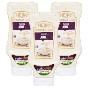 하인즈 굿 아이올리 갈릭 마요네즈, 500ml, 3개