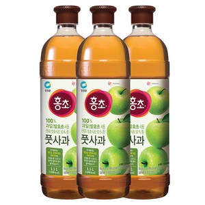 홍초 풋사과 식초, 1.5L, 3개