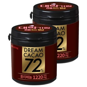 롯데웰푸드 드림카카오 72% 초콜릿, 86g, 2개