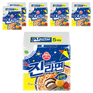 오뚜기 진라면 순한맛 120g, 30개, (5개입 X 6팩)