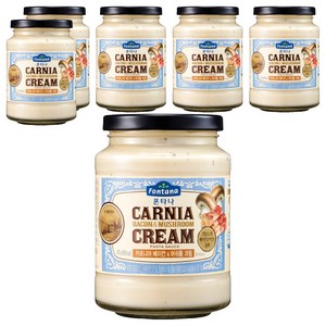 폰타나 카르니아 베이컨 앤 머쉬룸 크림 파스타 소스, 430g, 6개