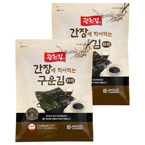광천김 간장에 찍어먹는 구운 파래김 540p, 120g, 2개