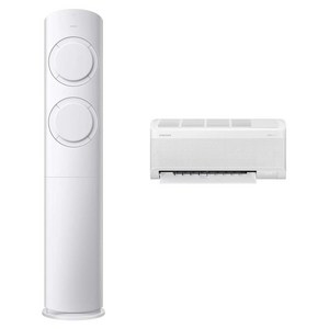 삼성전자 56.9㎡(17.2평) + 18.7㎡(5.7평) AI Q9000 홈멀티형 에어컨 AF60F17D11WRT + 리모컨 세트 방문설치