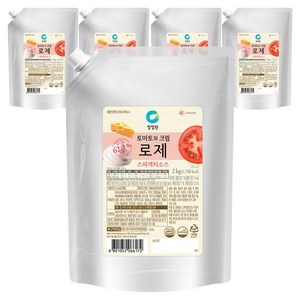 청정원 로제 스파게티 소스, 2kg, 5개