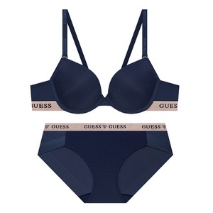 게스언더웨어 샤인핑크밴드 쿨링 브라 + 팬티 세트