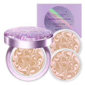 에이지투웨니스 샤이닝 드롭 에디션 뉴오리지널 에센스 커버 팩트 케이스 + 리필 12.5g x 3p, 23호핑크라떼, 1개