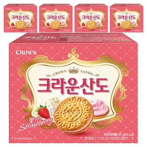 크라운산도 딸기, 161g, 5개