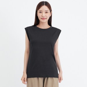 엘쏘 여성용 루즈핏 탑 민소매 티셔츠