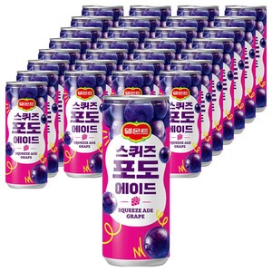 델몬트 스퀴즈 포도 에이드, 240ml, 30개
